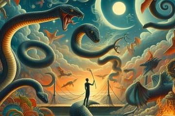 Drømme om Slanger: Udforskning af Symbolik, Frygt og Transformation